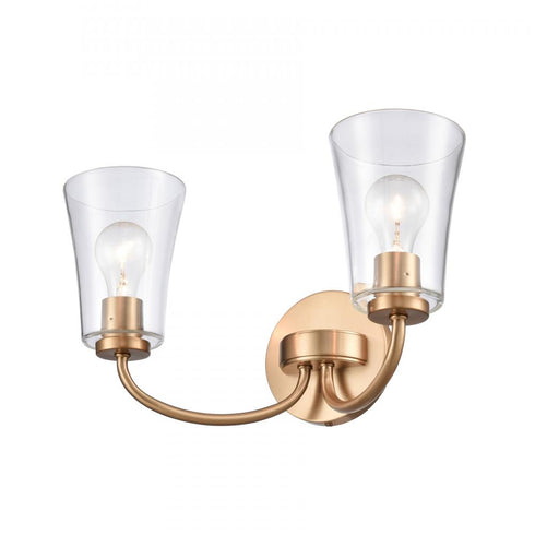 Elk Emily 17 Inch Wide 2 Light Vanity Light in Brushed Gold Model: EC89263/2