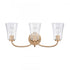 Elk Emily 23 Inch Wide 3 Light Vanity Light in Brushed Gold Model: EC89264/3