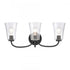 Elk Emily 23 Inch Wide 3 Light Vanity Light in Matte Black Model: EC89254/3