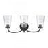 Elk Emily 23 Inch Wide 3 Light Vanity Light in Matte Black Model: EC89254/3