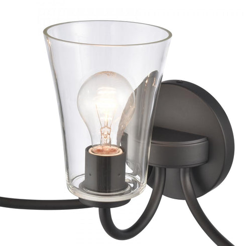 Elk Emily 23 Inch Wide 3 Light Vanity Light in Matte Black Model: EC89254/3