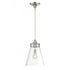 Elk Emma 12 Inch Wide 1 Light Pendant in Polished Nickel Model: 4811-PN-CL