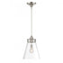Elk Emma 12 Inch Wide 1 Light Pendant in Polished Nickel Model: 4811-PN-CL