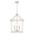 Elk Emmett 17 Inch Wide 4 Light Pendant in Brushed Nickel Model: EC89814/4