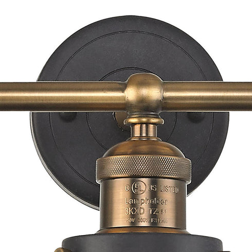 Elk English Pub VANITY LIGHT in Antique Brass Finish Model: 67182/3