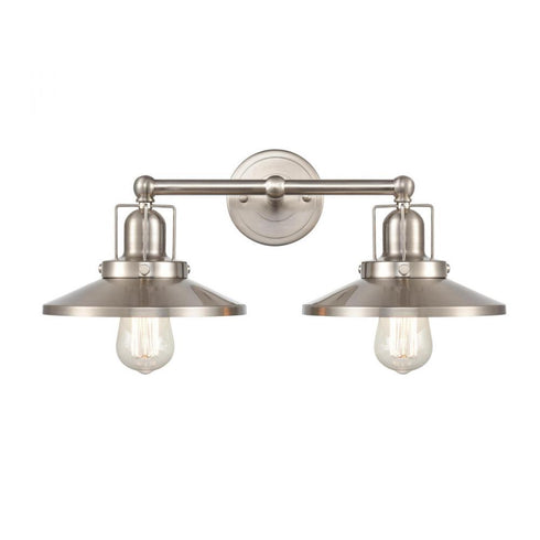 Elk English Pub VANITY LIGHT in Satin Nickel Finish Model: 96141/2