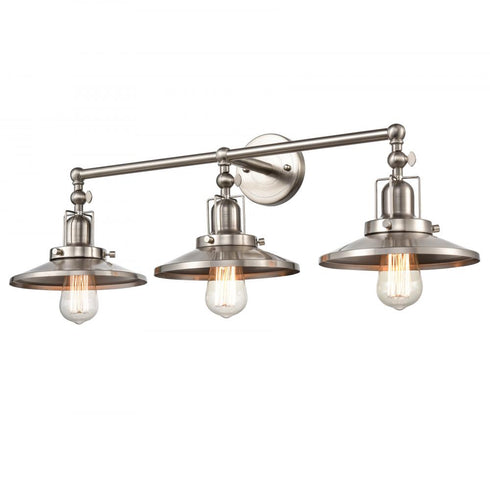 Elk English Pub VANITY LIGHT in Satin Nickel Finish Model: 96142/3