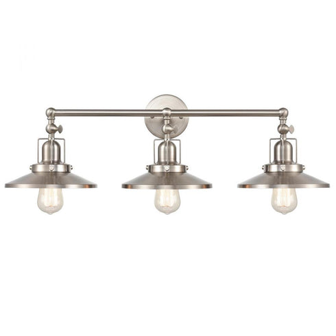 Elk English Pub VANITY LIGHT in Satin Nickel Finish Model: 96142/3