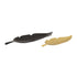 Elk Ennis Leaf Tray Set of 2 in Bronze and Brass Model: S0807-9790/S2