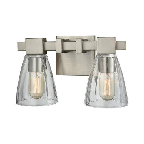 Elk Ensley VANITY LIGHT in Satin Nickel Finish Model: 11981/2