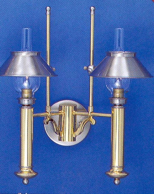 Elk European Crafted 2 Light SCONCE in Brass Pewter Pewter Finish Model: 7233/2
