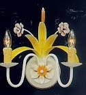 Elk European Crafted 2 Light SCONCE in Ivory Pastel Floral Pastel Floral Finish Model: 1381/2