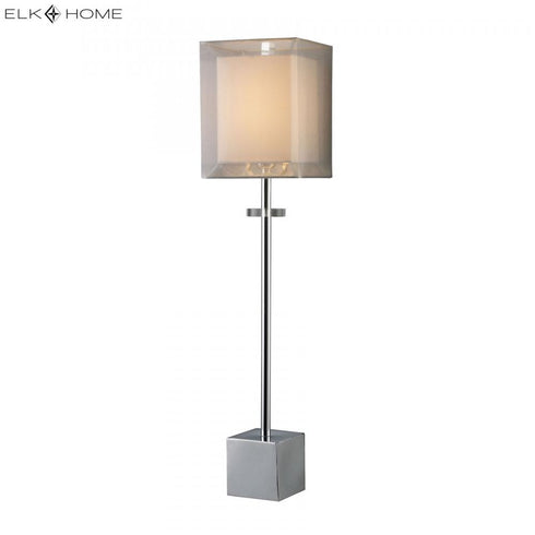 Elk Exeter TABLE LAMP in Chrome Finish Model: D1408