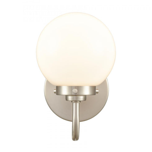Elk Fairbanks 8.5 Inch High 1 Light Sconce in Brushed Nickel and Opal Model: EC89980/1