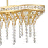 Elk Fantania 36 Inch Wide 4 Light Linear Chandelier in Champagne Gold Model: 82226/4