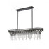 Elk Fantania 36 Inch Wide 4 Light Linear Chandelier in Matte Black Model: 82236/4