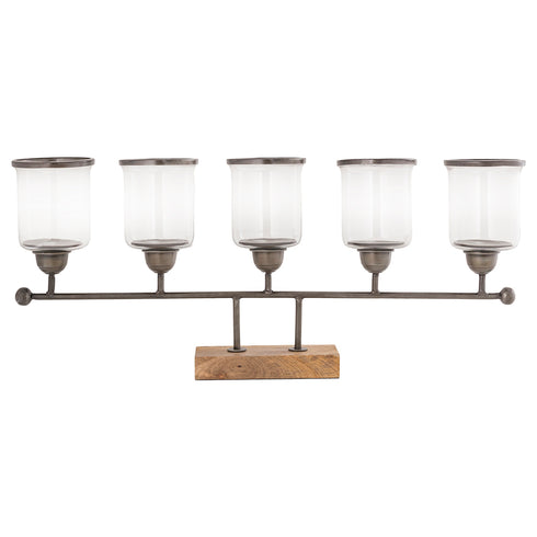 Elk Farmstead CANDLE CANDLE HOLDER in Antique Zinc Finish Model: 639395