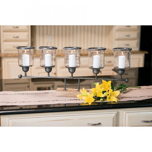 Elk Farmstead CANDLE CANDLE HOLDER in Antique Zinc Finish Model: 639395