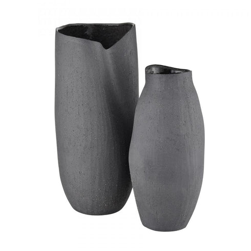 Elk Ferraro Vase Folded in Black (2 pack) (2 pack) Model: H0017-9752