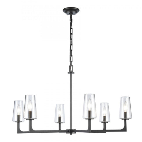 Elk Fitzroy 34'' Wide 6 Light Chandelier Matte Model: 89966/6