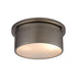 Elk Flushmounts 2 Light FLUSH MOUNT in Black Nickel Finish Model: 12110/2
