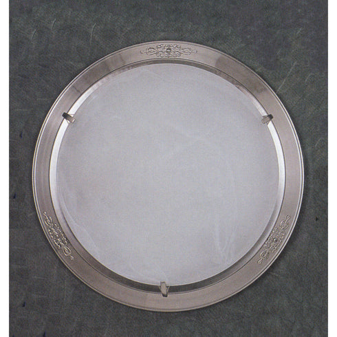 Elk Flushmounts 3 Light WHITE SWIRL GLASS SATIN PEWTER FINISH Model: 28057