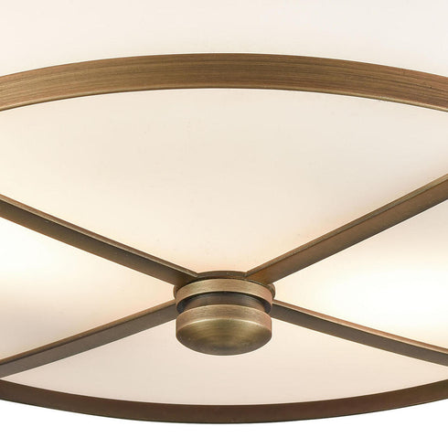 Elk Flushmounts FLUSH MOUNT in Classic Brass Finish Model: 15055/2