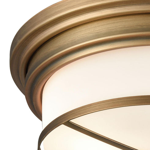 Elk Flushmounts FLUSH MOUNT in Classic Brass Finish Model: 15055/2