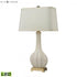 Elk Fluted Ceramic TABLE LAMP in White Finish Model: D2596-LED