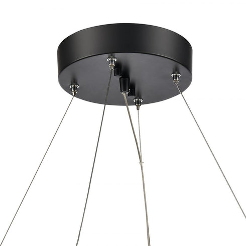 Elk Fogelberg 26 Inch Wide LED Pendant in Matte Black Model: 81664/LED