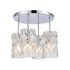 Elk Formade Crystal Forma de Crystal 13.75 Inch Wide 4 Light Semi Flush Mount in Polished Chrome Model: 82197/4