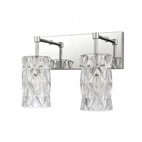 Elk Formade Crystal Forma de Crystal 14 Inch Wide 2 Light Vanity Light in Polished Chrome Model: 82191/2