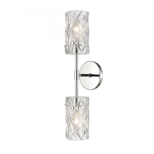Elk Formade Crystal Forma de Crystal 21 Inch High 2 Light Sconce in Polished Chrome Model: 82195/2