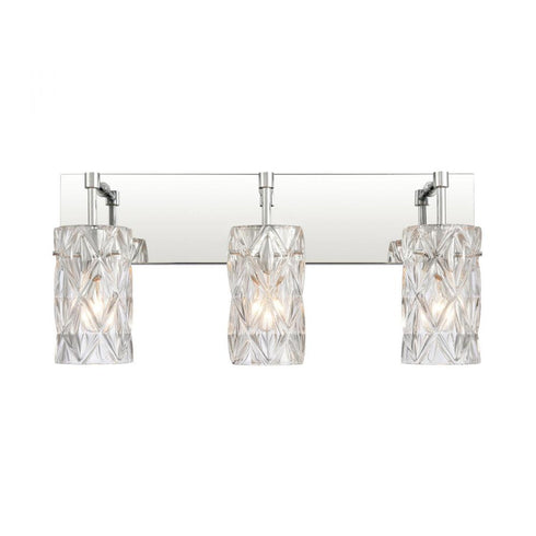 Elk Formade Crystal Forma de Crystal 23 Inch Wide 3 Light Vanity Light in Polished Chrome Model: 82192/3
