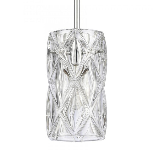 Elk Formade Crystal Forma de Crystal 4 Inch Wide 1 Light Mini Pendant in Polished Chrome Model: 82196/1