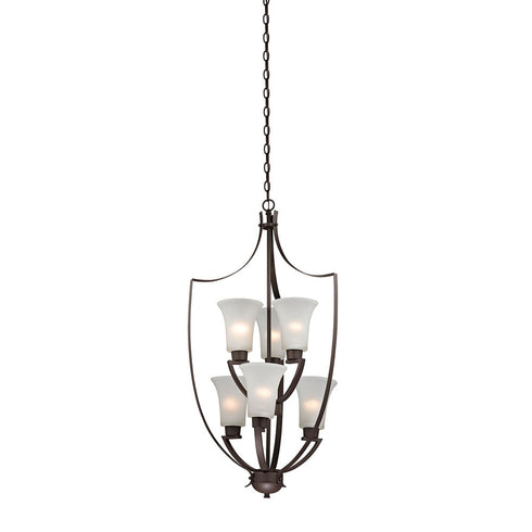 Elk Foyer 6 Light CHANDELIER in Oil Rubbed Bronze Finish Model: 7726FY/10