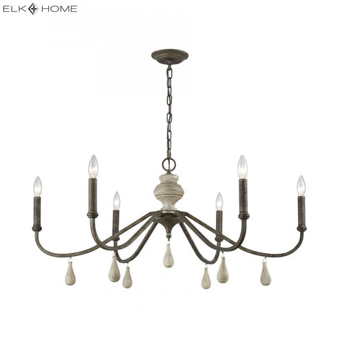Elk French Connection CHANDELIER in Malted Rust Finish Model: D3871