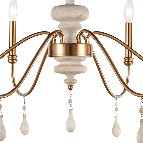 Elk French Connection CHANDELIER in Satin Brass Finish Model: H018-7253