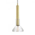 Elk_discontinued Funnel 7.63 Inch Wide 1 Light Pendant in Satin Brass Model: 5386-SB-CL