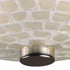 Elk Fusion SEMI FLUSH MOUNT in Satin Nickel Finish Model: 10139/2WHT