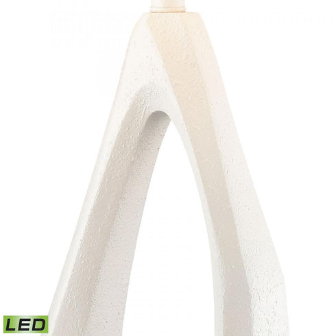 Elk Galeria 31 Inch High 1 Light Table Lamp in Matte White Includes LED Bulb Model: H0019-8001-LED