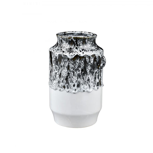 Elk Gallemore Vase in Black and White Glazed (2 pack) (2 pack) Model: S0017-9733