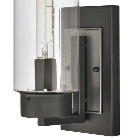 Elk Garity 18 Inch High 1 Light Outdoor Sconce in Textured Black Model: 69671/1