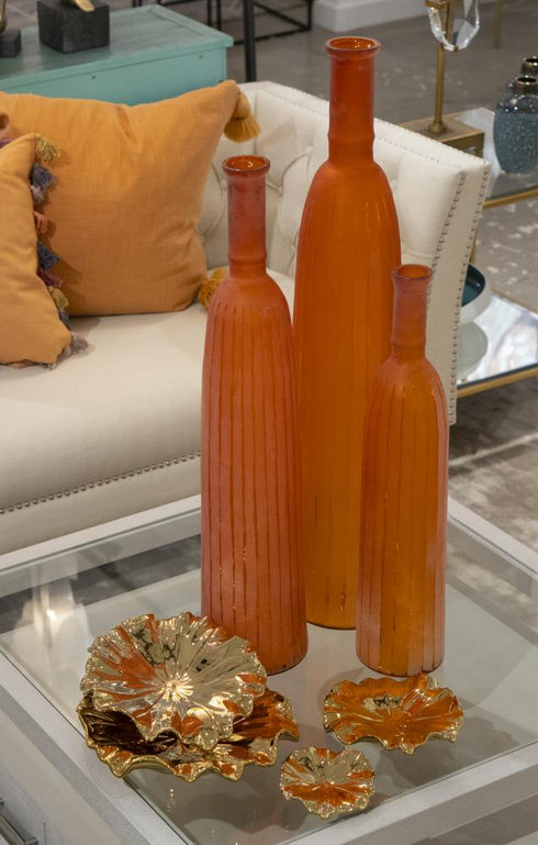Elk Georgia VASE JAR BOTTLE in Orange Finish Model: S0807-8759/S3