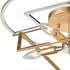 Elk Geosphere SEMI FLUSH MOUNT in Polished Nickel Finish Model: 12261/4