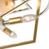 Elk Geosphere SEMI FLUSH MOUNT in Polished Nickel Finish Model: 12261/4