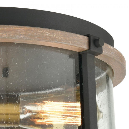 Elk Geringer FLUSH MOUNT in Charcoal Finish Model: 47285/3