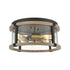 Elk Geringer FLUSH MOUNT in Charcoal Finish Model: 47285/3