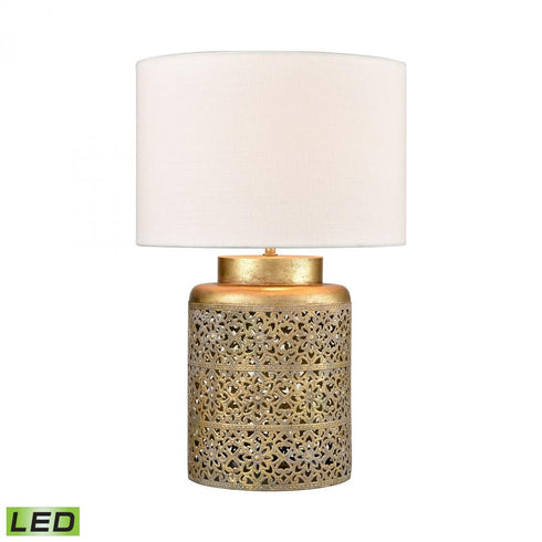 Elk Giralda 18 Inch High 1 Light Table Lamp in Antique Gold Includes LED Bulb Model: S019-7263-LED