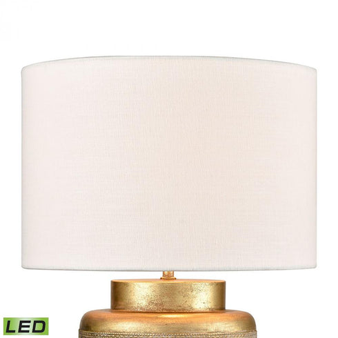 Elk Giralda 18 Inch High 1 Light Table Lamp in Antique Gold Includes LED Bulb Model: S019-7263-LED